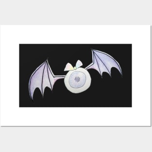 Creepy Cute Pastel Eye-Bat Posters and Art